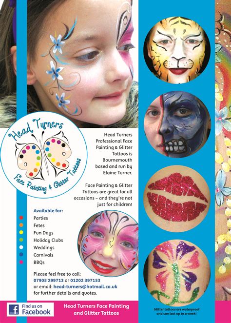 face painting poster ideas